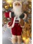 Yılbaşı Süsü Noel Baba 45CM Biblo Figür Büyük Boy -Kayakları, Hediye Çuvalı ve Aksesuarları 2