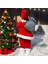 Yılbaşı Süsü Noel Baba 45CM Biblo Figür Büyük Boy -Kayakları, Hediye Çuvalı ve Aksesuarları 4
