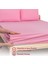 %100 Pamuklu Penye Tek Kişilik Lastikli Çarşaf 100x200-Pembe 2