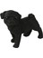 Araba Dashboard Ofis Kapalı Siyah Için Köpek Heykeli Süsler Dekoratif Pug Heykelcik (Yurt Dışından) 4