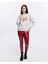Kadife Love Yourself Desenli Gri Melanj Yumuşak Dokulu Regular Fit Bisiklet Yaka Kadın Sweatshirt 2