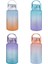 Büyük Boy 2000ML 2litre Pipetli/pipetsiz Kullanım Çift Renk Softtouch Motivasyon Matarası 3