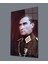 Teknoo- Üniformalı Asker Atatürk Cam Tablo, Uv Baskılı ve Temperli, 1