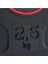 2,5 kg Siyah Kauçuk Ağırlık Plakası, 28 mm, dayanıklı ve kullanışlı 3