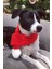 Kırmızı Renkli Köpek Atkısı S M L Beden Seçenekleri ile Yılbaşı Temalı Köpek Aksesuarı 4