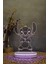 Stitch , Lilo & Stitch - 3 Boyut Görünümlü 16 Renk Dekoratif Lamba 3D 3