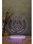 Paris Saint-Germain Fc - 3 Boyutlu Dekoratif Gece Lambası 3d 4