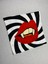 Spiral Vampir Ağız Desenli Dijital Baskılı Kırlent Kılıfı ve Yastık 2