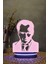 Atatürk Silüet V2 - 3 Boyutlu 16 Renk Dekoratif Gece Lambası 3d 4