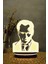 Atatürk Silüet V2 - 3 Boyutlu 16 Renk Dekoratif Gece Lambası 3d 5