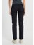 Straight Fit Düz Kesim Yüksek Bel Düz Paça Siyah Jean Kot Pantolon 4