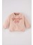 Kız Bebek Gömlek Yaka Baskılı İçi Yumuşak Tüylü Sweatshirt D7210A524WN 1