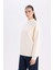 Oversize Geniş Kalıp Yarım Balıkçı Yaka Basic Düz Kalın Sweatshirt E4808AX24WN 3