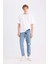 90's Slim Fit Dar Kalıp Yüksek Bel Dar Paça Jean Pantolon C5743AX24AU 2