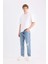 90's Slim Fit Dar Kalıp Yüksek Bel Dar Paça Jean Pantolon C5743AX24AU 4