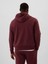 Erkek Bordo Logo Fermuarlı Fleece Sweatshirt 4