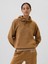 Kadın Kahverengi Logo Fleece Sweatshirt 1
