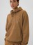 Kadın Kahverengi Logo Fleece Sweatshirt 3