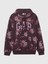 Kadın Bordo Logo Fleece Sweatshirt 1