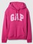 Kadın Pembe Logo Fleece Sweatshirt 2