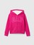 Kız Çocuk Pembe  Logo Fermuarlı Sherpa Sweatshirt 2