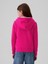 Kız Çocuk Pembe  Logo Fermuarlı Sherpa Sweatshirt 5