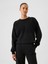 Kadın Siyah Vintage Soft Raglan Sweatshirt 1