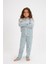 L40310G Rabbit Kız Çocuk Pijama Takımı 2