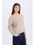 Regular Fit Tek Omuzlu Basic Düz Triko Kazak E2308AX24WN 1