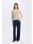 Regular Fit Tek Omuzlu Basic Düz Triko Kazak E2308AX24WN 2
