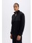 Fit Standart Fit Dik Yaka Fermuarlı Polar Sporcu Sweatshirt D9226AX24WN 4