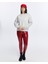 Kadife True Self Love Desenli Gri Melanj Yumuşak Dokulu Regular Fit Bisiklet Yaka Kadın Sweatshirt 4