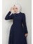 Kadın Giyim Abiye Moda Pullu Krep Uzun Tesettür Ebiye Elbise 2719 3