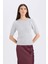 Regular Fit Bisiklet Yaka Basic Düz Yarım Kollu Triko Kazak D6205AX24WN 3