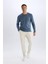 Relax Fit Bisiklet Yaka Triko Kazak D3278AX24WN 2