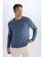 Relax Fit Bisiklet Yaka Triko Kazak D3278AX24WN 3
