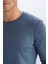 Relax Fit Bisiklet Yaka Triko Kazak D3278AX24WN 5