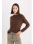 Regular Fit Yumuşak Dokulu Bisiklet Yaka Basic Düz Triko Kazak I6913AZ24WN 4