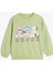 Sweatshirt Anime Baskılı Uzun Kollu Bisiklet Yaka Pamuklu Şardonlu 1