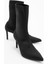 Thalin Siyah Streç Sivri Burun Kadın Ince Topuklu Bot 1