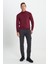ALTINYILDIZ CLASSICS Erkek Bordo Standart Fit Normal Kesim Yarım Balıkçı Yaka Triko Kazak 1