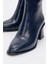 Alba Lacivert Cilt Kadın Kalın Topuklu Bot 3