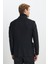 Slim Fit Dar Kesim Kırlangıç Yaka Diagonal Desenli Torba Cepli Ceket 6