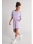 Unisex Lila Standart Fit Normal Kesim Pamuklu Cepli Esnek Örme Şort 10