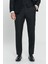 Slim Fit Dar Kesim Kırlangıç Yaka Desenli Yelekli Smokin Takım 7