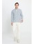 Erkek Gri Anti-pilling Tüylenme Yapmayan Standart Fit Normal Kesim Dik Yaka Sweatshirt Polar Ceket 2
