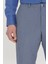 ALTINYILDIZ CLASSICS Erkek Koyu Mavi-Mavi Slim Fit Dar Kesim Yan Cepli Desenli Beli Lastikli Pantolon 3