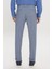 ALTINYILDIZ CLASSICS Erkek Koyu Mavi-Mavi Slim Fit Dar Kesim Yan Cepli Desenli Beli Lastikli Pantolon 4