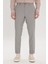 ALTINYILDIZ CLASSICS Erkek Kahve-Siyah Slim Fit Dar Kesim Yan Cepli Desenli Beli Lastikli Pantolon 1
