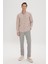 ALTINYILDIZ CLASSICS Erkek Kahve-Siyah Slim Fit Dar Kesim Yan Cepli Desenli Beli Lastikli Pantolon 3
